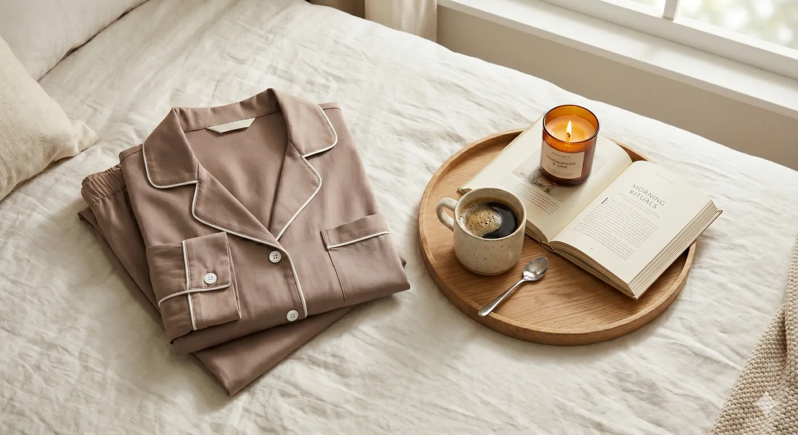 The Ghafwa founding-batch set in Taupe